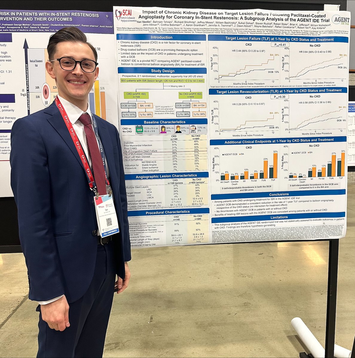 Inova Schar Heart and Vascular (@ishvnews) on Twitter photo Sub-analysis of AGENT IDE on Balloon Angioplasty for Restenosis in Patients with CKD presented by superstar Chief CV Fellow <a href="/ilanvavilinmd/">Ilan Vavilin</a> at #SCAI2025
<a href="/coconnormd/">Christopher O'Connor</a> <a href="/behnam_tehrani/">Behnam N. Tehrani, MD</a> <a href="/mw_sherwood/">Matthew Sherwood, MD, MHS</a> Sub-analysis of AGENT IDE on Balloon Angioplasty for Restenosis in Patients with CKD presented by superstar Chief CV Fellow <a href="/ilanvavilinmd/">Ilan Vavilin</a> at #SCAI2025
<a href="/coconnormd/">Christopher O'Connor</a> <a href="/behnam_tehrani/">Behnam N. Tehrani, MD</a> <a href="/mw_sherwood/">Matthew Sherwood, MD, MHS</a>