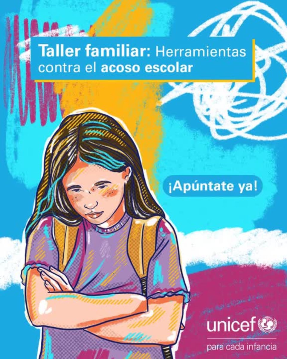 UNICEFPanama's tweet image. 📅 Este 2 de mayo, en el Día Internacional Contra el Acoso Escolar, te invitamos a unirte a una iniciativa vital:
💻 Taller gratuito organizado por @unicef_es y @mundopsicologos:
🔗 unicef.es/taller-acoso-e…
Únete a esta causa y sé parte de la solución.