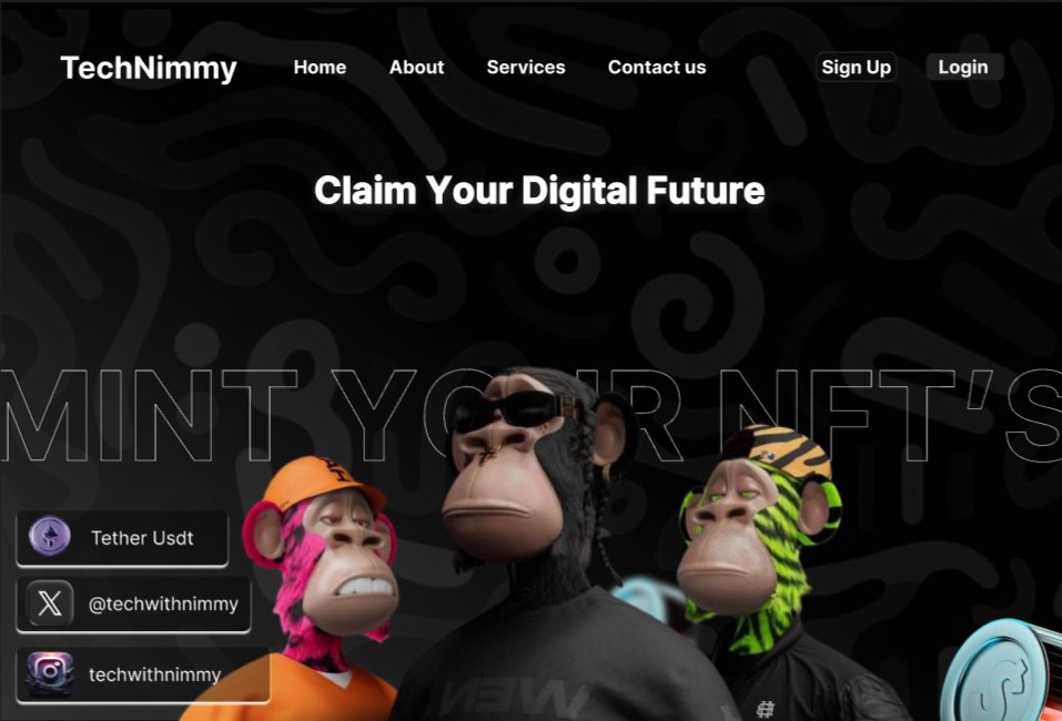 techwithnimmy's tweet image. 🚀 Just designed a landing page for an NFT startup — focusing on clean visuals, web3 vibes, and conversion-friendly UX.
Would love your thoughts & feedback! 👇
#NFTDesign #Web3Design #LandingPage #UIDesign
#CryptoDesign #FigmaDesign #ProductDesign #DesignInProgress