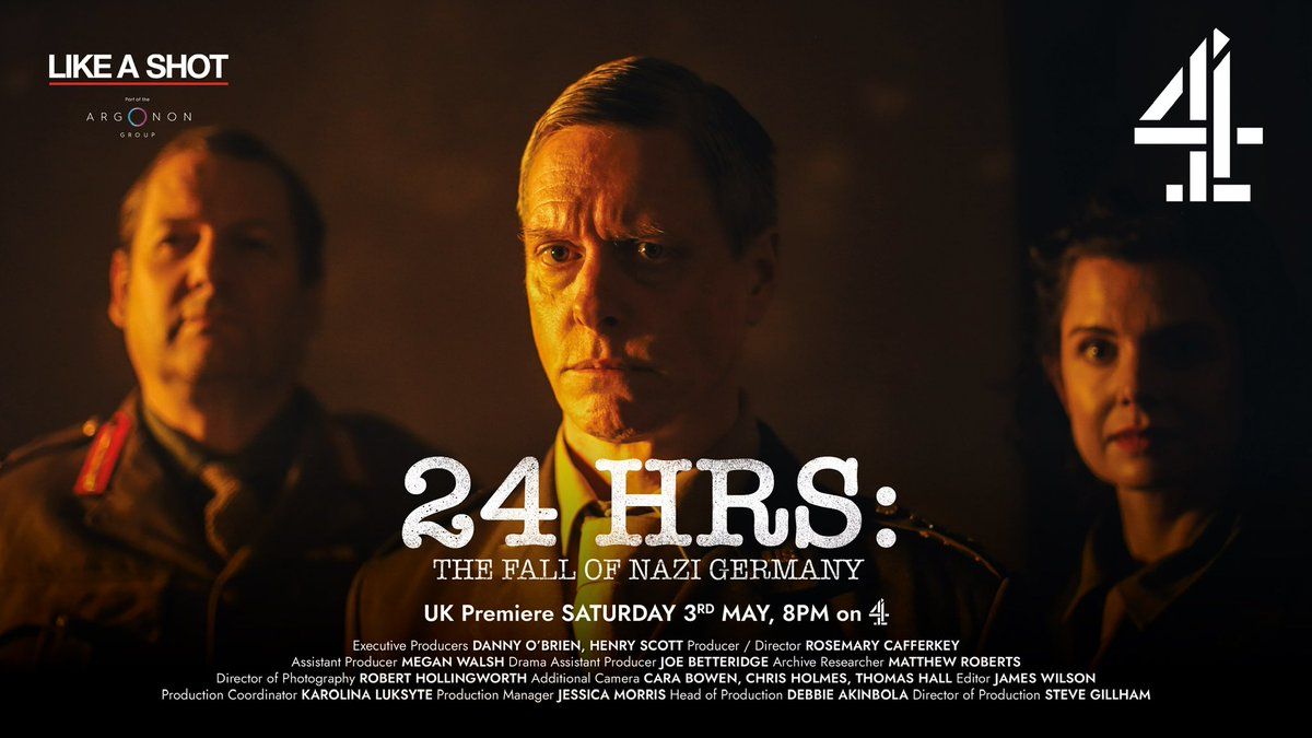 Hitler is dead. The Allies are closing in on Berlin... how did the last 24 hours play out? 
In the run up to VEDay80, I’m delighted to have contributed to this <a href="/Channel4/">Channel 4</a> doc: ‘24 Hours: The Fall of Nazi Germany’.
Premiering this Sat, 3 May, at 8pm.