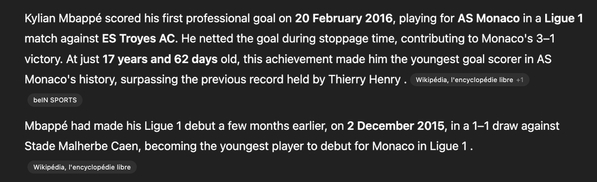 YES WE WATCHED HIM YOU DIDNT   

here are the facts for casuals like these who werent there to witness The Mbappe Fallacy   

Mbappe was 17 years and 62 days old when he scored his first top flight goal on 20 feb 2016