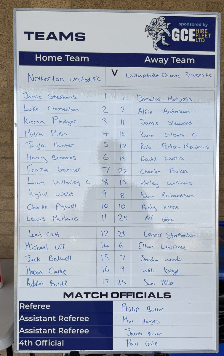Peterborough & District Football League (@pdfluk) on Twitter photo 🏆 Challenge Cup Final 🏆
The Lineup-ups are out!
<a href="/NethertonUtdFC/">Netherton United FC</a> v <a href="/WDRoversFC/">Whaplode Drove Rovers FC</a>
<a href="/GCEHireFleet/">GCE Hire Fleet Ltd</a> 🏆 Challenge Cup Final 🏆
The Lineup-ups are out!
<a href="/NethertonUtdFC/">Netherton United FC</a> v <a href="/WDRoversFC/">Whaplode Drove Rovers FC</a>
<a href="/GCEHireFleet/">GCE Hire Fleet Ltd</a>