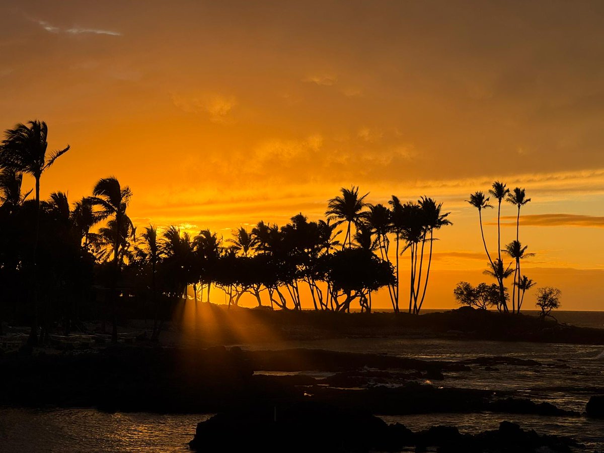 As the sun dips beyond the horizon, we say mahalo for another beautiful day on Hawai‘i Island. Cheers to sunsets, ocean breezes, and the magic of paradise. Wishing you a weekend filled with aloha! 🌅 ✨