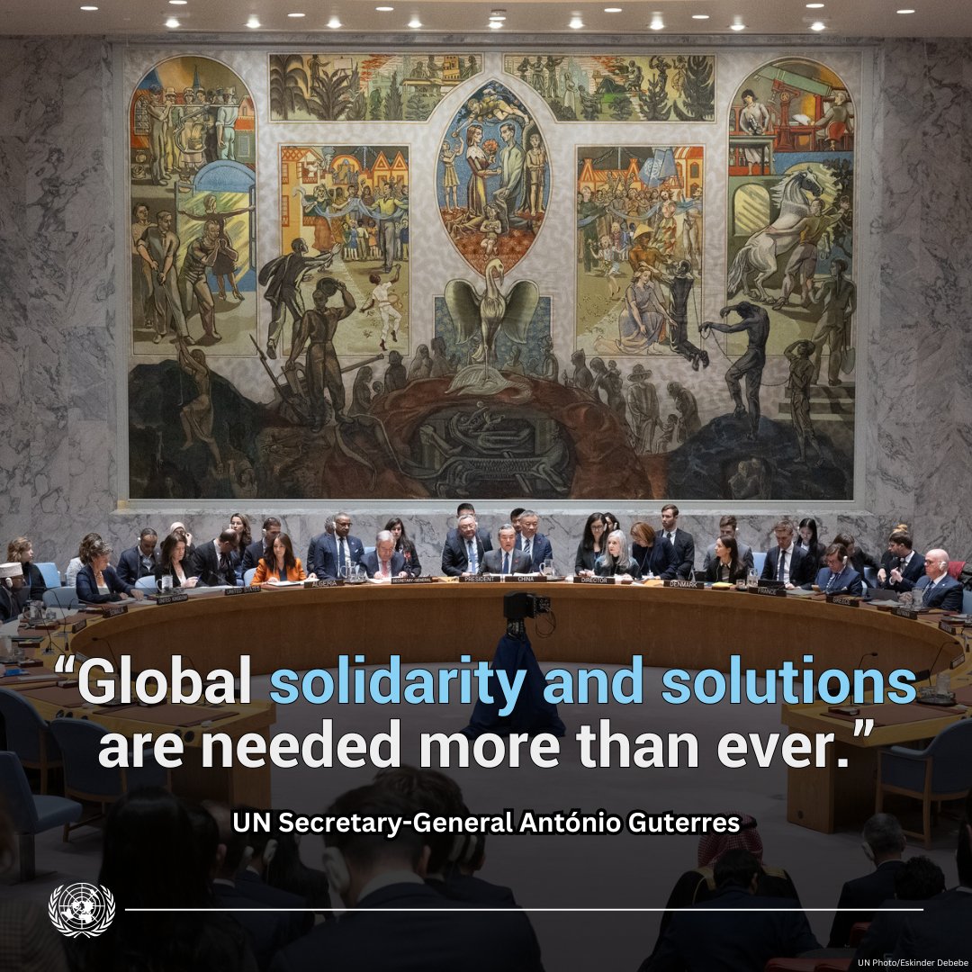 United Nations (@un) on Twitter photo “Global solidarity and solutions are needed more than ever.”
Amid the profound challenges facing our world today, <a href="/antonioguterres/">António Guterres</a> stresses the need for greater unity & commitment.
“Multilateral cooperation is the beating heart of the United Nations.” “Global solidarity and solutions are needed more than ever.”
Amid the profound challenges facing our world today, <a href="/antonioguterres/">António Guterres</a> stresses the need for greater unity & commitment.
“Multilateral cooperation is the beating heart of the United Nations.”