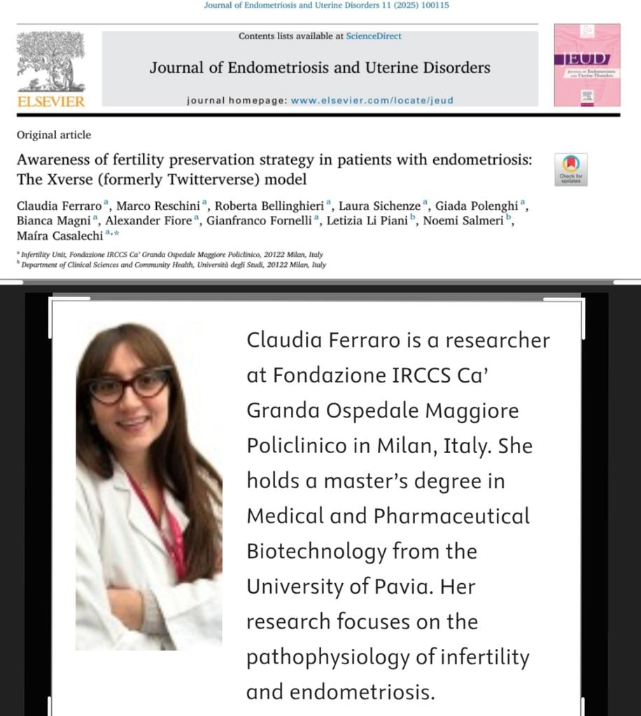 Spotlight on the young authors of #Journal of Endometriosis and Uterine Disorders #JEUD <a href="/Official_SEUD/">SEUD</a> @ObGynAdvance
doi.org/10.1016/j.jeud…