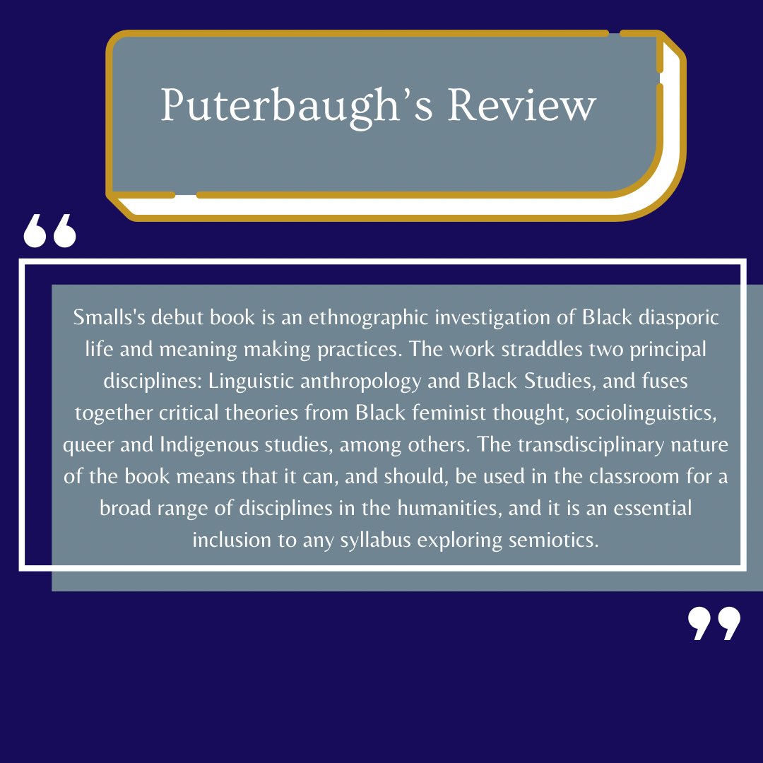 JournalLingAnth's tweet image. Check out this book review about Krystal A. Smalls debut book: Telling Blackness Young Liberians and the Raciosemiotics of Contemporary Black Diaspora