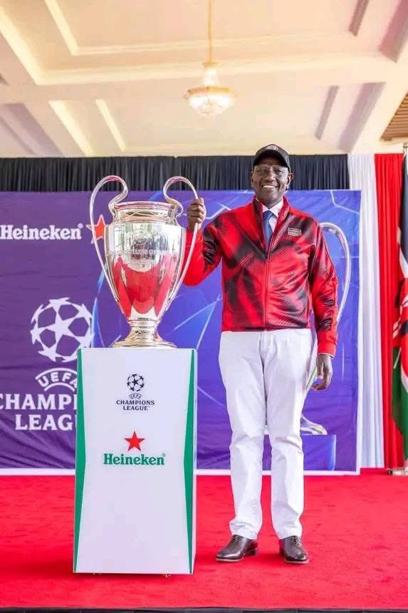 The champions league trophy is in Kenya.u know what that means