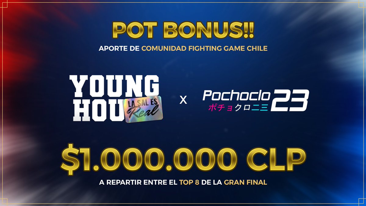 HadoukenDojoGamer (@hdgteam_) on Twitter photo ¡Pot Bonus confirmado!
Gracias al increíble apoyo de la comunidad y la gestión de <a href="/jovenhou/">🔥🥊HDG Younghou🔥🇨🇱</a> y <a href="/Pochoclo23/">✨ Pochoclo23 ✨🇨🇱</a>, la gran final de la Liga HDG contará con un pot bonus de $1.000.000 a repartir entre el Top 8.
Nos vemos este 25 de mayo en Level_152 . ¡No te lo pierdas! ¡Pot Bonus confirmado!
Gracias al increíble apoyo de la comunidad y la gestión de <a href="/jovenhou/">🔥🥊HDG Younghou🔥🇨🇱</a> y <a href="/Pochoclo23/">✨ Pochoclo23 ✨🇨🇱</a>, la gran final de la Liga HDG contará con un pot bonus de $1.000.000 a repartir entre el Top 8.
Nos vemos este 25 de mayo en Level_152 . ¡No te lo pierdas!