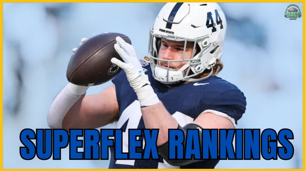 My top 12 superflex rankings:

1. Ashton Jeanty 
2. Cam Ward 
3. Omarion Hampton
4. Tetairoa McMillian 
5. Travis Hunter 
6. Quinshon Judkins 
7. Tyler Warren
8. TreVeyon Henderson
9. Jaxson Dart
10. Colston Loveland
11. Jaxson Dart
12. Matthew Golden