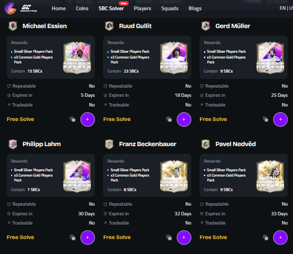 Gamecurrencynet's tweet photo. ⏳ These SBCs are expiring soon!
Icon hunters – here’s the shortlist of worthen SBCs icons:
🔹 Müller 94
🔹 Lahm 92
🔹 Beckenbauer 93
We’ve got full solutions for all three👇🎯
https://t.co/Kyjzu3xowU
No stress. Just click & complete
#FC25 #SBCsolution