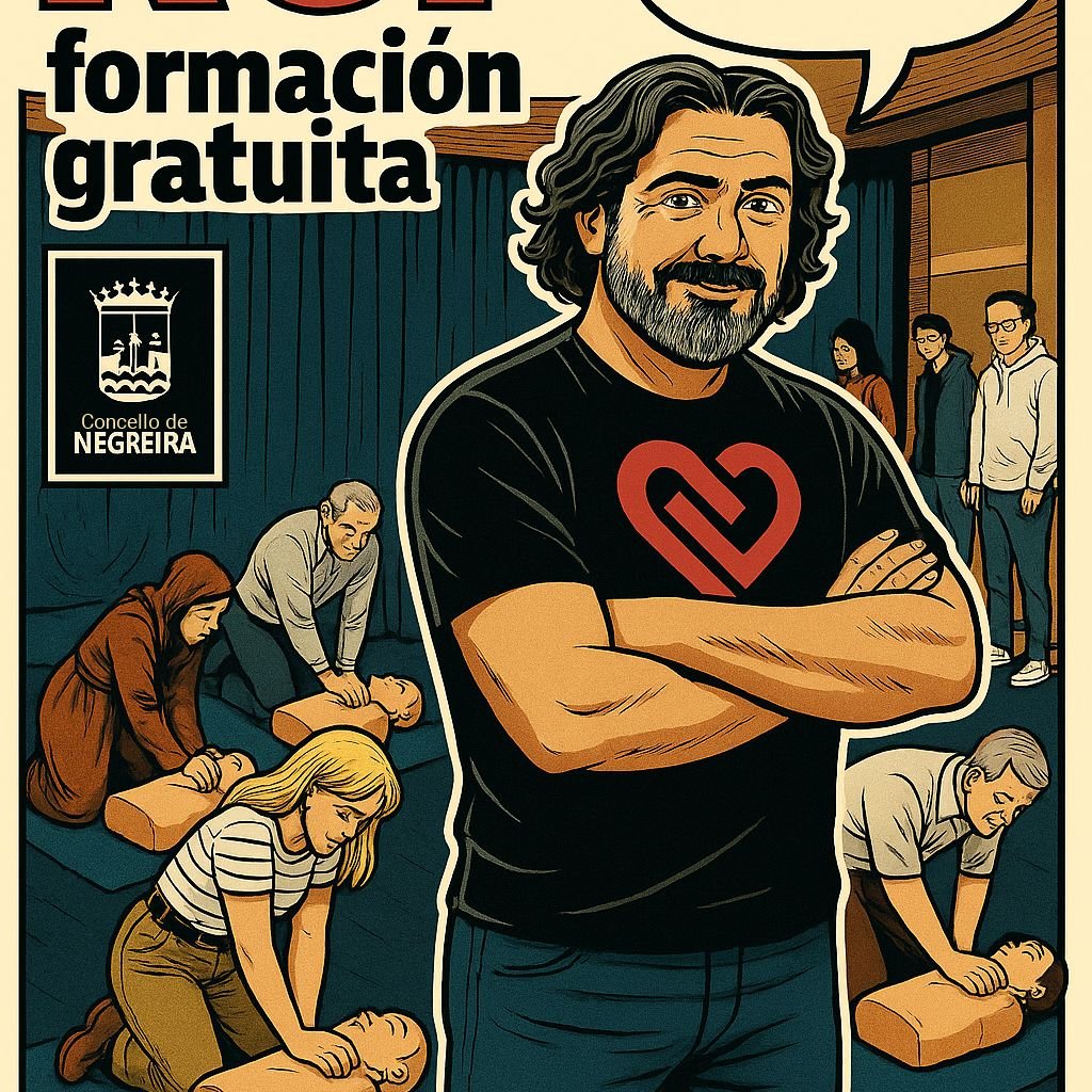 App cardioángel 🫀 O sábado 10 de maio teremos unha formación gratuita, de 12 a 14h na Casa da Cultura para converternos nun concello 𝗰𝗮𝗿𝗱𝗶𝗼𝗽𝗿𝗼𝘁𝗲𝘅𝗶𝗱𝗼 cunha rede de voluntari@s capacitados para unha reanimación cardiopulmonar