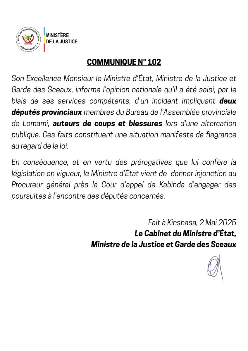 🚨🚨⚖️ COMMUNIQUE 
👇