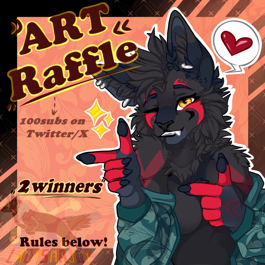 OPEN RAFFLE (on Twitter/X and Insta)

Yeah, I finally reached 100subs here and with that I would love to celebrate this little achievement with an little raffle with you. ✨

• PRIZES •
- one cel-shaded fullbody (SFW)
• RAFFLE END •
12. May 2025

🤍 Good luck everyone! 🤍