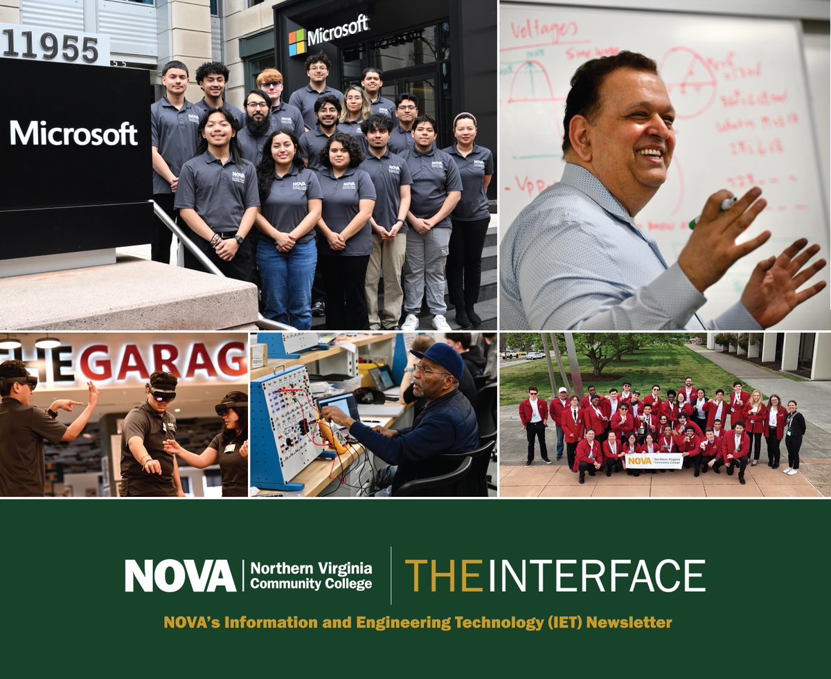 Great stories and opportunities our latest newsletter: conta.cc/44Qe0nX. Highlights include <a href="/NOVAcommcollege/">NOVAcommcollege</a> students at Microsoft, <a href="/awscloud/">Amazon Web Services</a> employees up-skilling at NOVA, Registered Apprenticeships open at Micron, faculty/student spotlights in IT, and more! <a href="/InDemandTech/">InDemand Infotech</a>