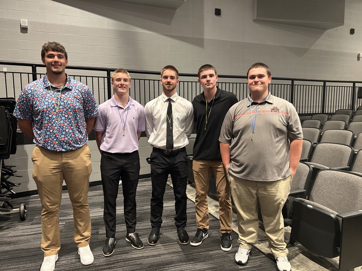 These junior football players were inducted into the  National Honor Society today. Getting it done on and off the field!