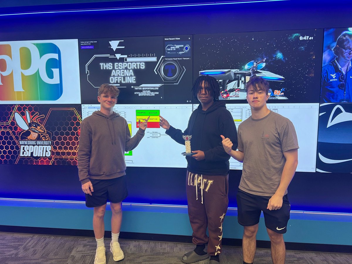 hilltopspartan's tweet photo. Congratulations to the members of our Esports Team who took First Place in today's Rocket League Tournament at Trinity High School! #MontourProud https://t.co/XMFRKkbBuO