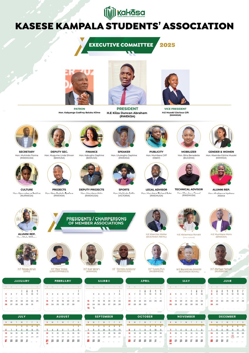 Kasese Kampala Students' Association {KAKASA} (@kakasaug) on Twitter photo *Meet the Faces of KAKASA Leadership!* 👊🏾🔥
KAKASA presents the team that is and has been working tirelessly to uplift and represent the Kasese Kampala Students' Association in 2025! 💪🏾📸
Proud, purposeful, and committed to progress. <a href="/kamasaug/">Kasese Makerere Students' Association (KAMASA)</a> <a href="/Rweksaug/">Rwenzori Kyambogo Students' Association</a>
#KAKASA2025 *Meet the Faces of KAKASA Leadership!* 👊🏾🔥
KAKASA presents the team that is and has been working tirelessly to uplift and represent the Kasese Kampala Students' Association in 2025! 💪🏾📸
Proud, purposeful, and committed to progress. <a href="/kamasaug/">Kasese Makerere Students' Association (KAMASA)</a> <a href="/Rweksaug/">Rwenzori Kyambogo Students' Association</a>
#KAKASA2025
