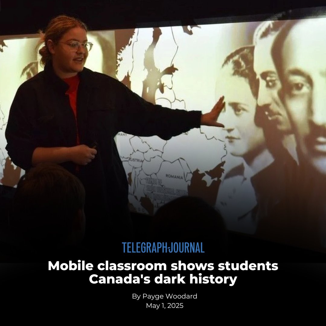 Tour for Humanity hits the East Coast!

This week, our mobile human rights classroom rolled into New Brunswick, kicking off a three-week journey through the Maritimes. 

Our educator Ariel Roitman visited five schools across the province, including in Moncton, where she spoke