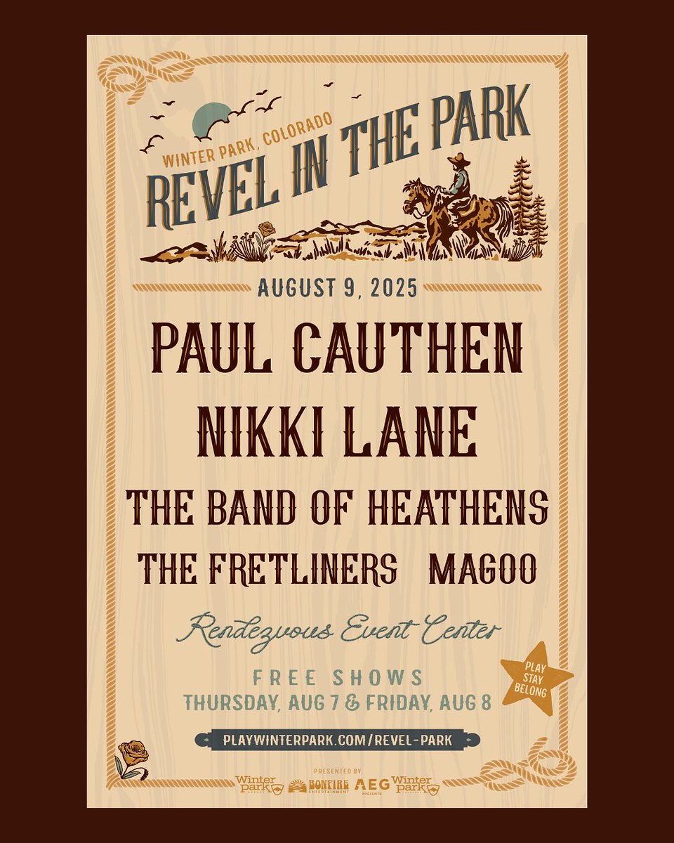 Paul Cauthen (@cauthenmusic) on Twitter photo Revel In The Park festival let’s go!! August 9th in Winter Park, CO. I’ll be burning down the stage with <a href="/nikkilanexoxo/">Nikki Lane 💜</a> Go get it 🔥 Tickets at PaulCauthenMusic.com Revel In The Park festival let’s go!! August 9th in Winter Park, CO. I’ll be burning down the stage with <a href="/nikkilanexoxo/">Nikki Lane 💜</a> Go get it 🔥 Tickets at PaulCauthenMusic.com