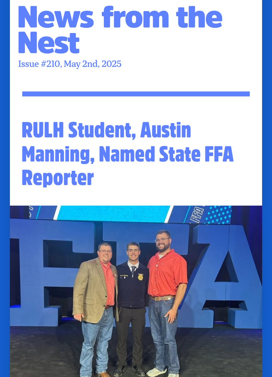 Please click the link below to enjoy the News from the Nest, by Superintendent Jamie Wilkins. secure.smore.com/n/q9gcu-news-f…