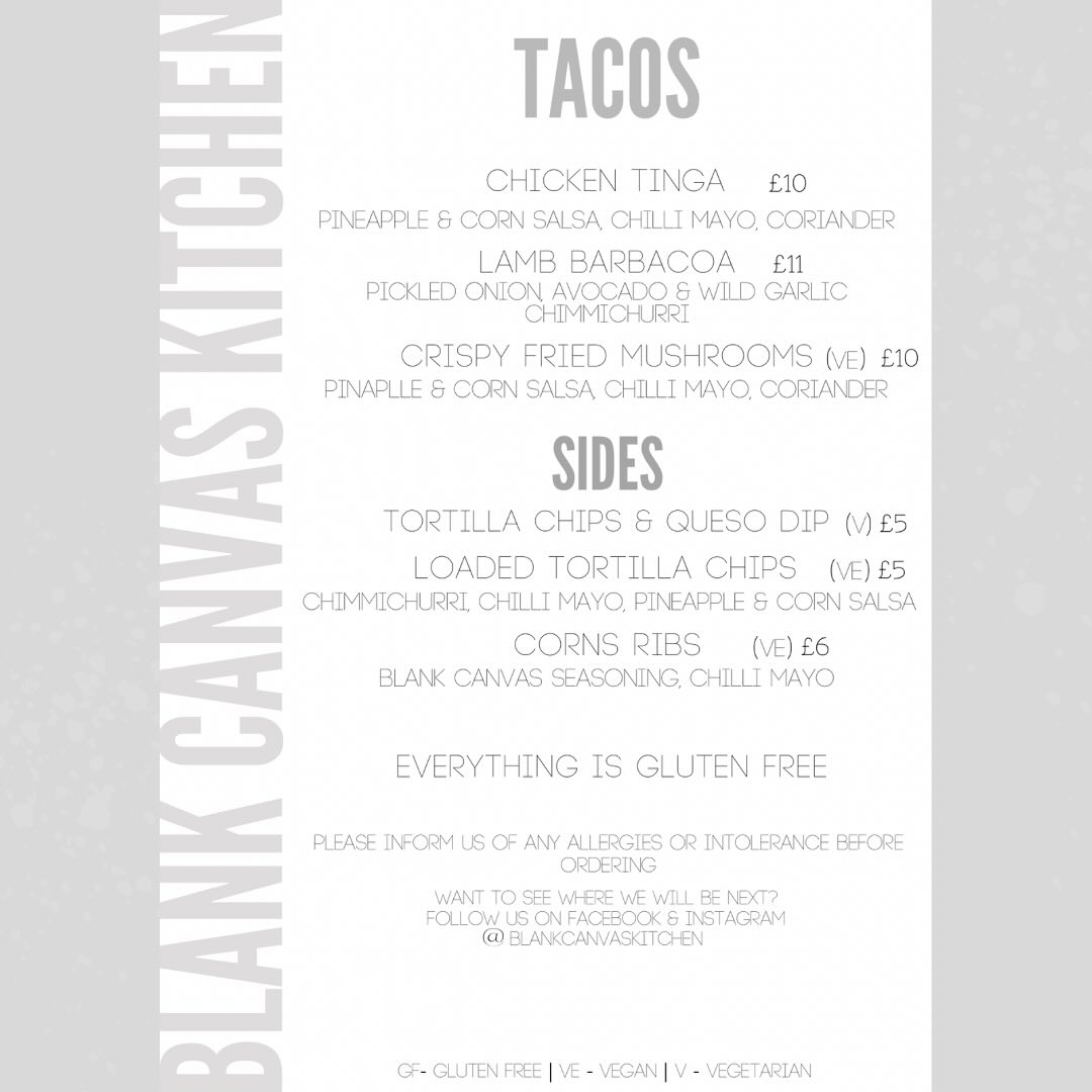 🌮 IT'S TACO TIME! 🌮 Blank Canvas Kitchen are at our taproom all weekend, serving amazing tacos and sides! 🍻 We're also being served at the Wetherby Beer Fest and  Barwick Cricket Club this weekend. Join us for some great beers and food. wetherbybrewco.com