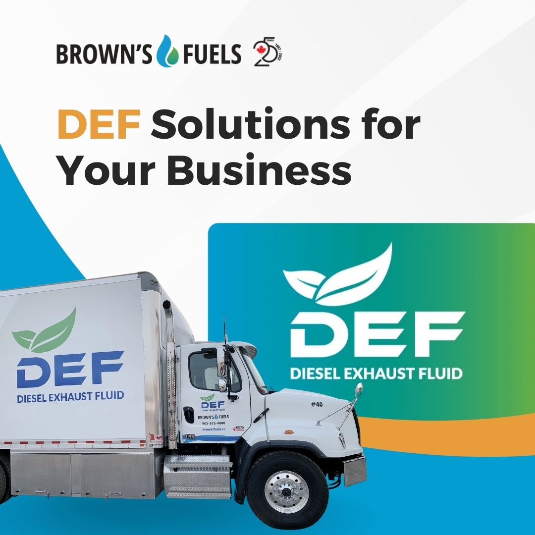 Cleaner engines. Smarter operations. DEF Solutions for Your Business.

Diesel Exhaust Fluid (DEF) reduces harmful emissions and keeps your fleet compliant and efficient. Brown’s Fuels provides tailored DEF solutions—delivered when and where you need them.

Learn more about DEF