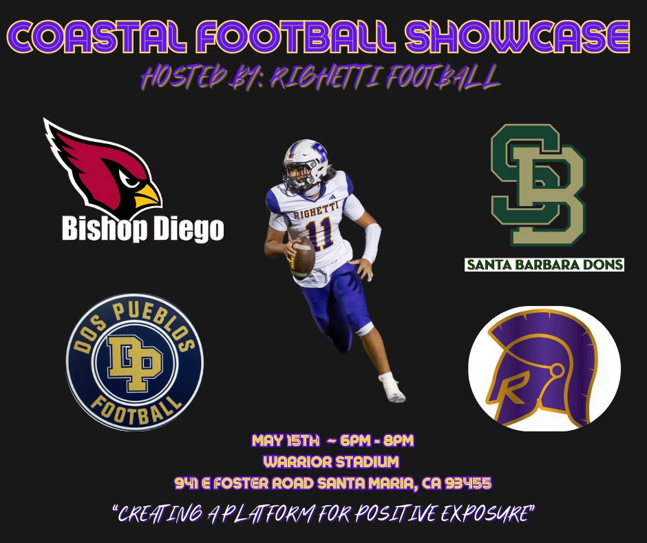 Lock it in! 2 Weeks Away!
<a href="/TomCrawfordHC/">Tom Crawford</a> <a href="/bdhs__football/">Bishop Diego Football</a> <a href="/SB_DonsFootball/">Santa Barbara High School Football</a> 
<a href="/aj24vta/">AJ Pateras</a> <a href="/FootballDphs/">DPHS football</a> <a href="/SacHornetsFB/">Sac State Football</a> <a href="/calpolyfootball/">Cal Poly Football</a> <a href="/SanJoseStateFB/">San José State Football</a> <a href="/CoachIrv_/">Josh Irvin</a> <a href="/CoachTWilson22/">Tommy Wilson</a> <a href="/CSCFootball/">Chadron State Football</a> <a href="/Coach_Jordan_4/">Tj Jordan</a>