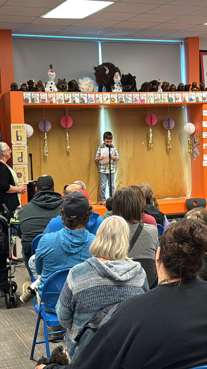 Kindergarten Poetry Recital with Mrs. Tentis and class!