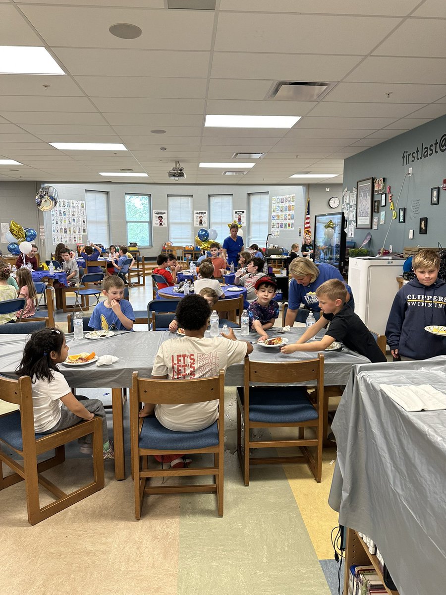 Lots of celebrating at the Fort today!  Perfect attendance lunch, donut breakfast for golden ticket winners, and 1st grade publishers.