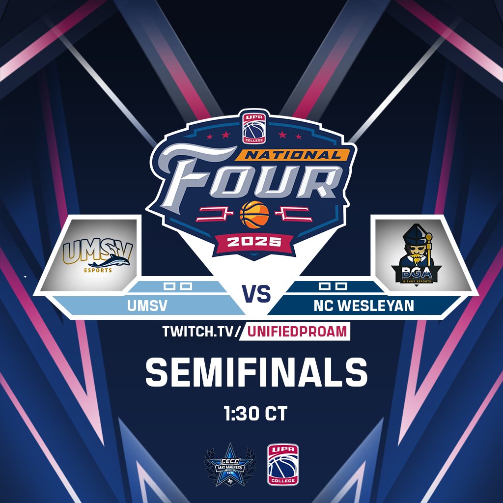 <a href="/EsportsCoastal/">Coastal Esports</a> Takes the W against <a href="/TerpsEsports/">Terps Esports</a> to advance to the National Final!🏆

Who will they face?👀

Next up: 

<a href="/UMSVESPORTS/">UMSVESPORTS</a>  🆚@bishopesports

⏰1:45 CT (New Time)
📺twitch.tv/unifiedproam

 #CECCMayMadness #CECCTexas2025