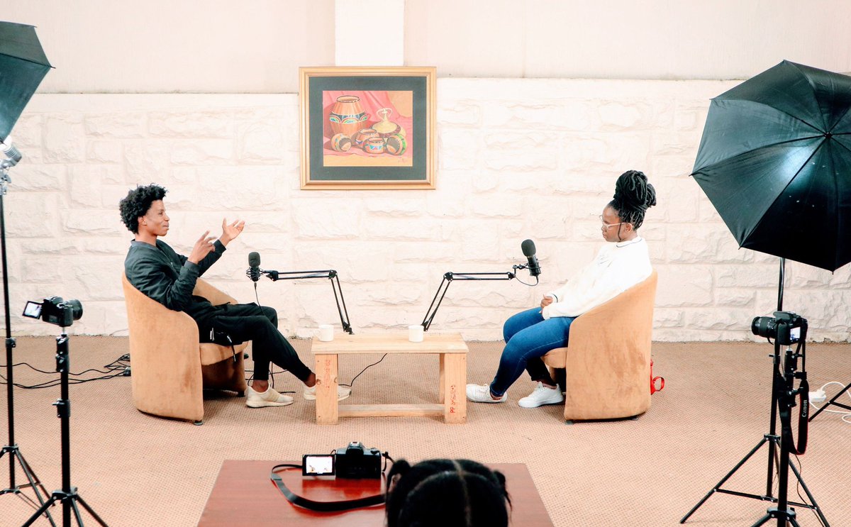 🎥 Behind the scenes of today's podcast shoot* 🎙️📸 – where creativity meets the power of conversation! 💬✨ 

#PodcastVibes  #ContentCreator #OnTheRise #BillionDollarMindset
