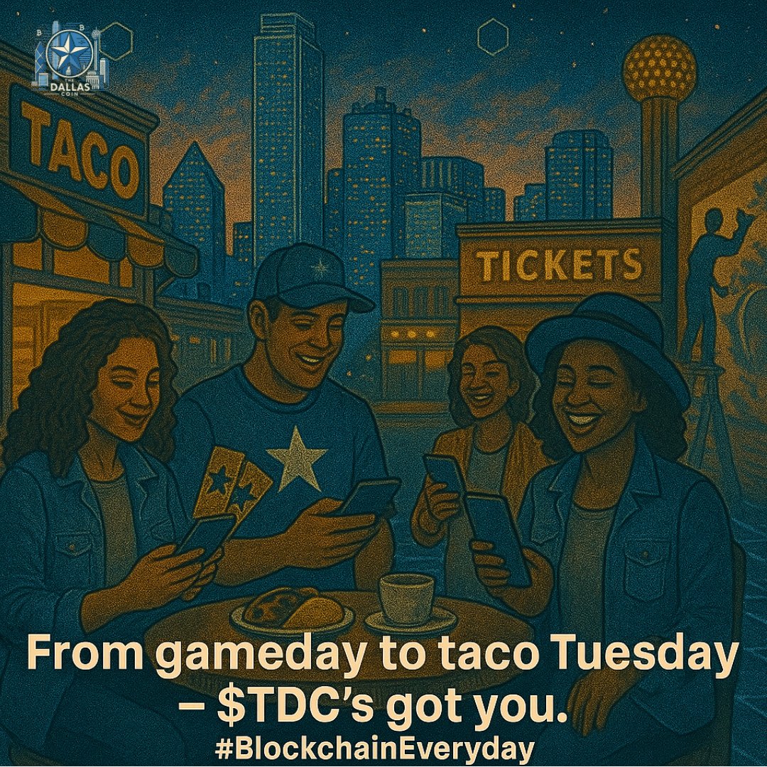 TheDallasCoin's tweet photo. Designed for Everyday Life

The vision? A token that shows up in daily moments:🏀 Game nights🍽️ Local eats🎟️ EventsTDC connects the dots between digital and real life.

#Web3Utility #TheDallasCoin #IRLUtility #BlockchainEveryday #RealWorldCrypto https://t.co/QBr9sJAN7u