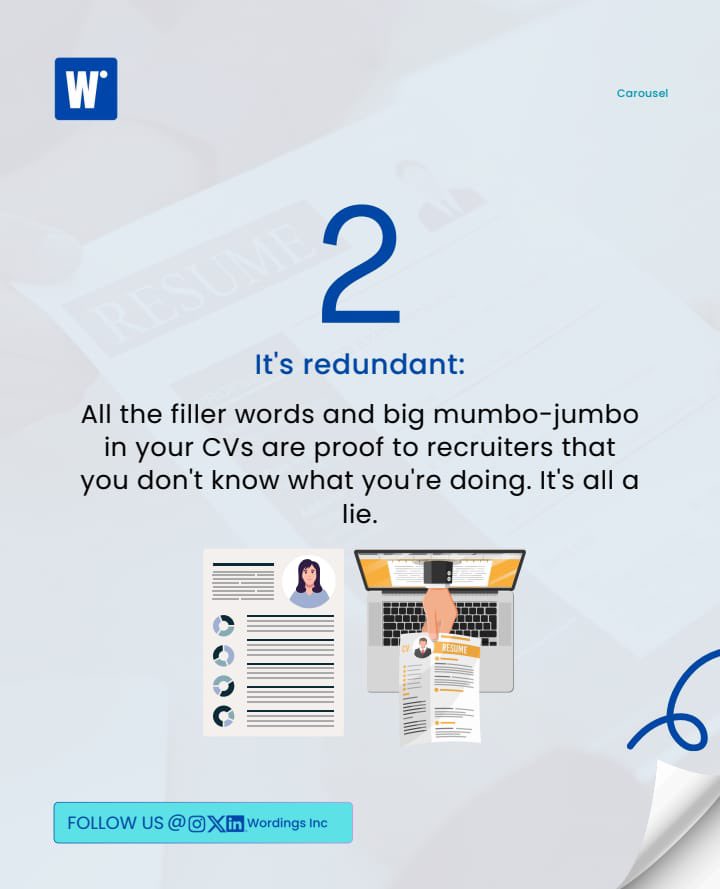 Wordingsinc's tweet image. Could your CV be the reason you&apos;re not hearing back? 🤔 Here are 4 clues! #CVwriting