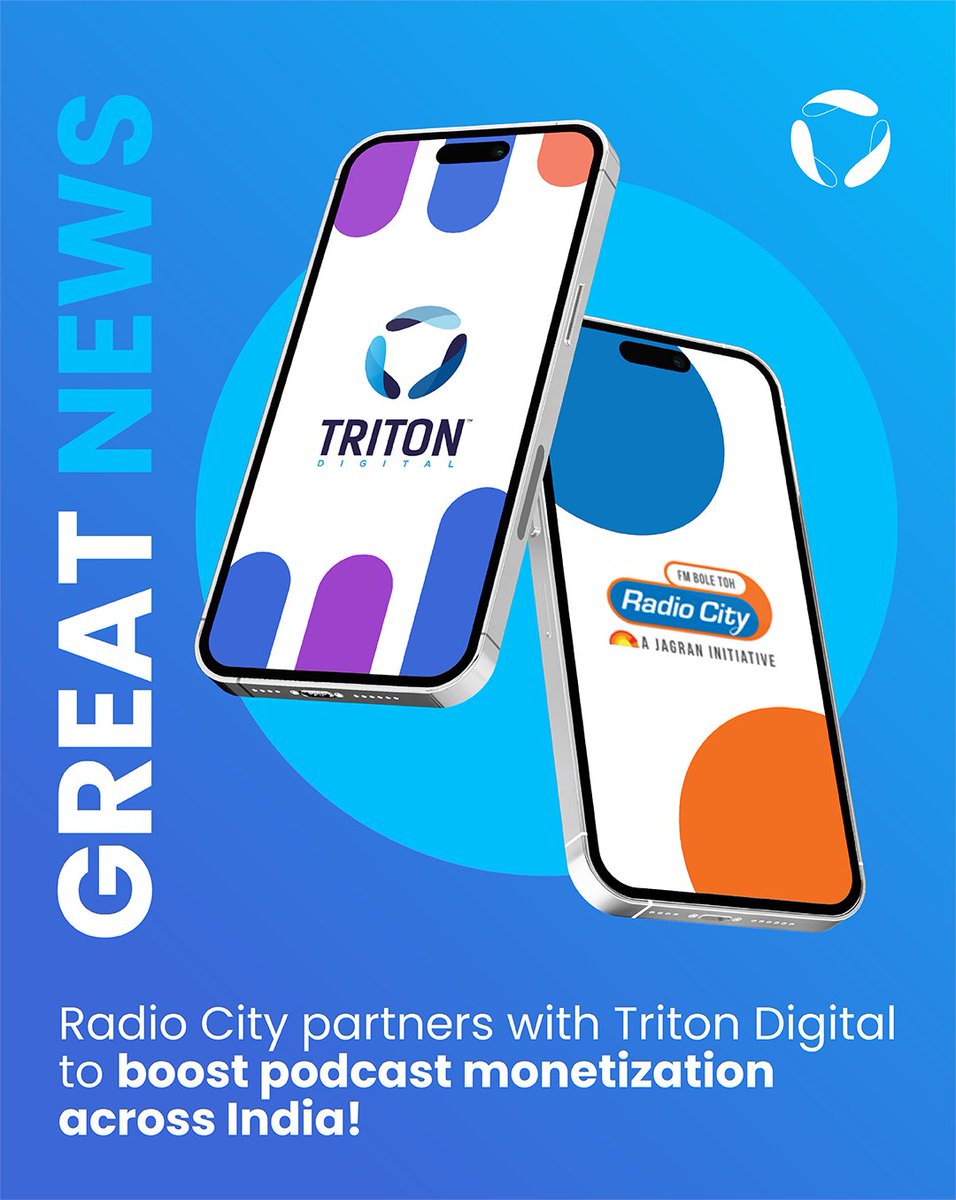 Radio City joins Triton Digital to grow podcast monetization in India and take local content global!
🎧 Read more: bit.ly/3YrsQxk
#RadioCity #TritonDigital #PodcastMonetization #IndianPodcasts