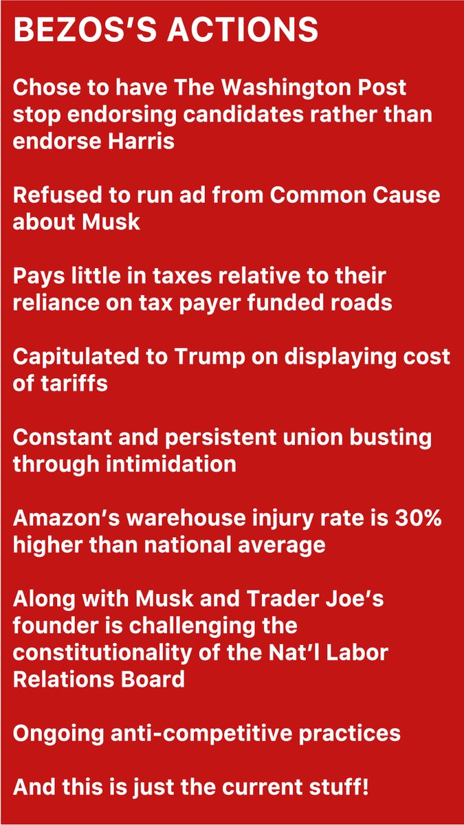 DougZacker's tweet image. Why not boycott or protest the companies of the second richest person in the world?