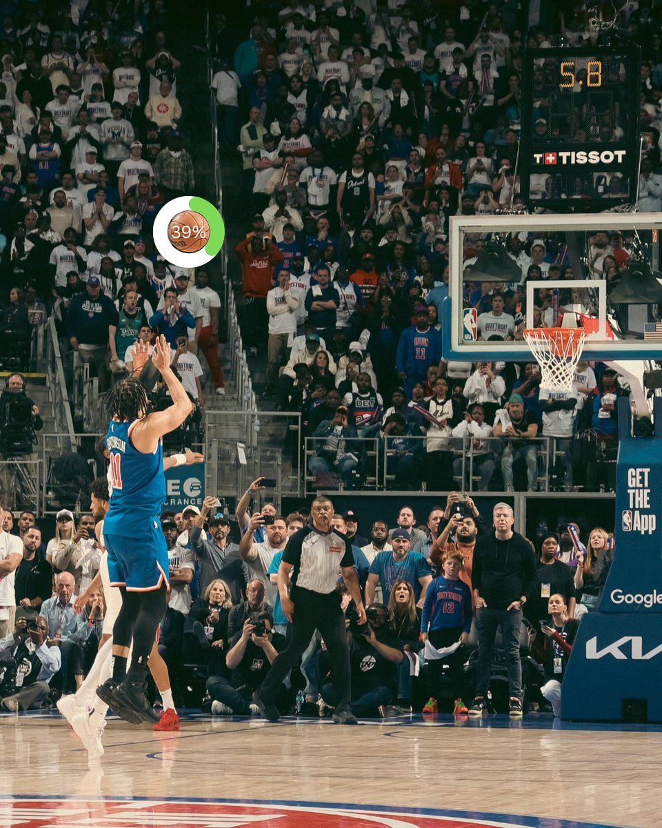 Jalen Brunson's game-winning 3 had a 39% expected FG% (1.18 pts). Cold-blooded shot from the captain.