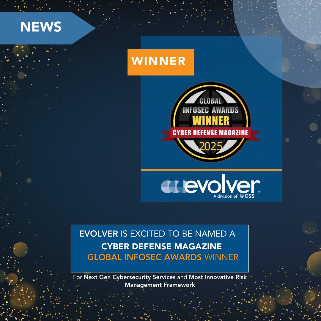 Evolver (@evolverinc) on Twitter photo We're proud of our Evolver Federal cybersecurity team, who have been recognized with two major honors at the 13th Annual #GlobalInfoSecAwards presented by <a href="/cyberdefensemag/">CyberDefenseMagazine</a>.
Our federal cybersecurity team was awarded for Next Gen Cybersecurity Services and Most Innovative Risk We're proud of our Evolver Federal cybersecurity team, who have been recognized with two major honors at the 13th Annual #GlobalInfoSecAwards presented by <a href="/cyberdefensemag/">CyberDefenseMagazine</a>.
Our federal cybersecurity team was awarded for Next Gen Cybersecurity Services and Most Innovative Risk