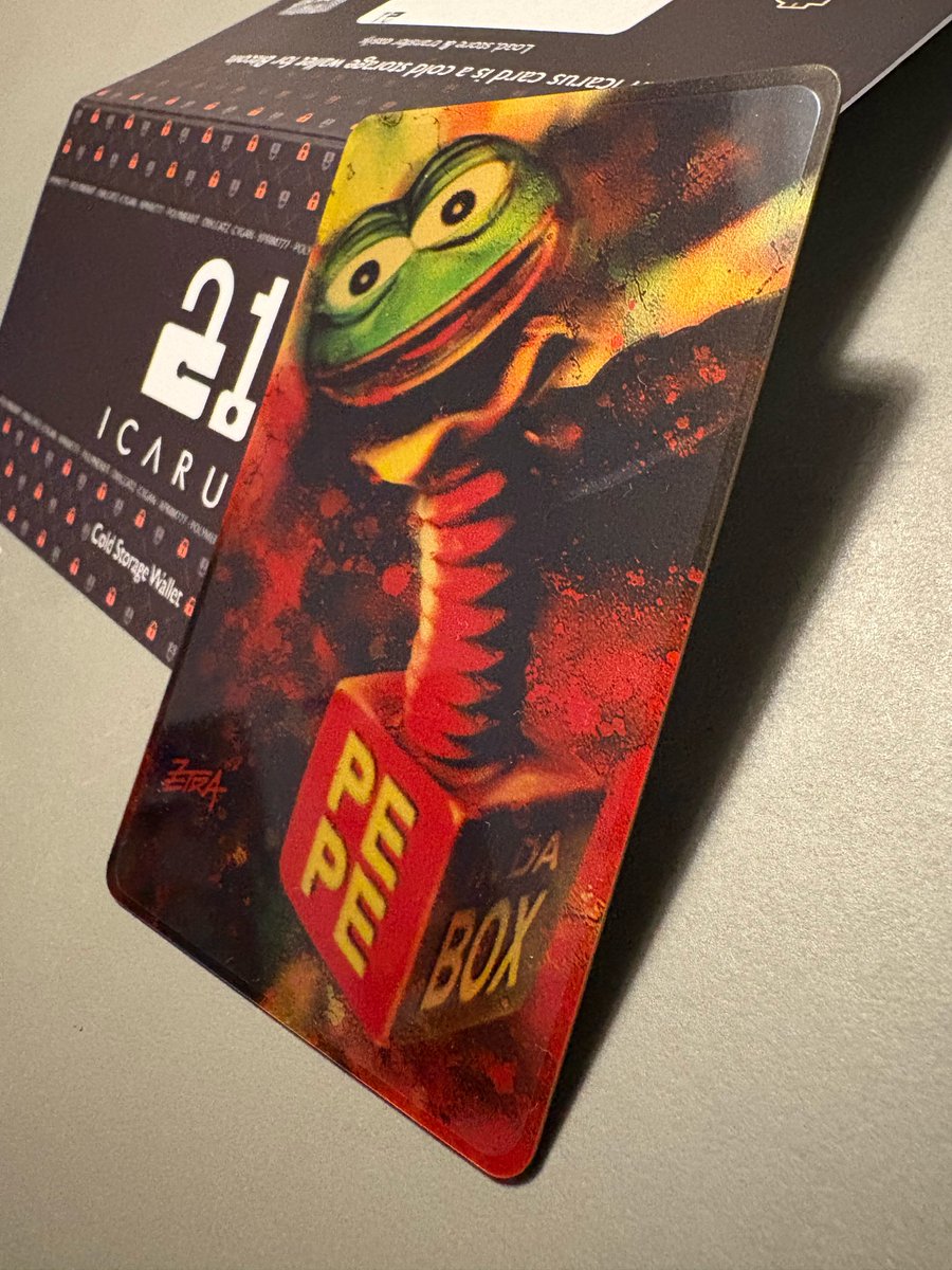 ZETRA (@zetra_art) on Twitter photo This is my own PEPEINDABOX AP by <a href="/IcarusCards/">IcarusCards</a> and i love it!💥Do you have yours, anon? Collect here: icarus-cards.eu/shop/timeline-… This is my own PEPEINDABOX AP by <a href="/IcarusCards/">IcarusCards</a> and i love it!💥Do you have yours, anon? Collect here: icarus-cards.eu/shop/timeline-…