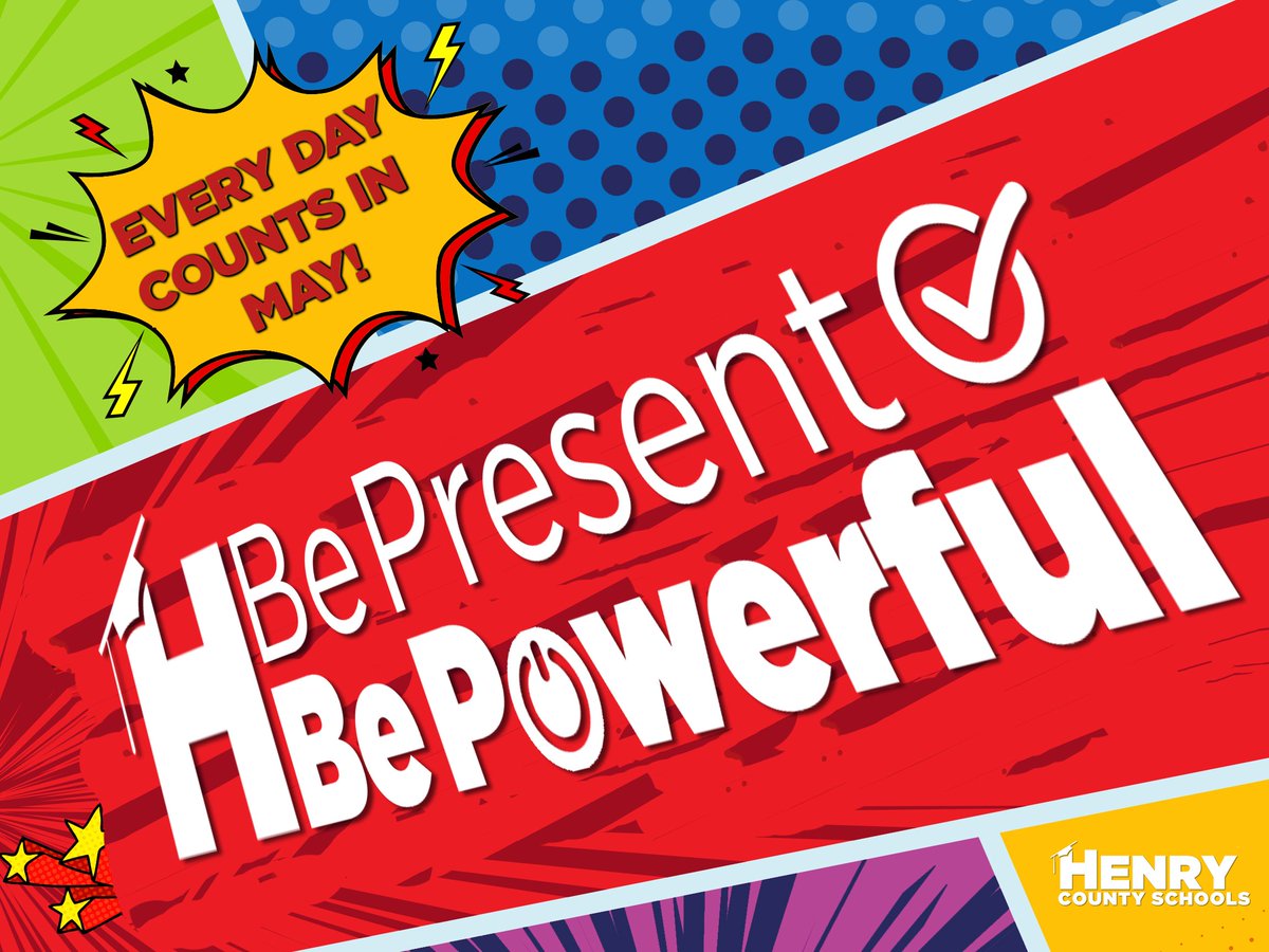 Every Day Counts in May! Instruction is still happening, and we need students to be present and engaged. Students with perfect attendance from May 5-May 23 will be entered to win exciting prizes, including a Nintendo Switch! Top schools will also be recognized. Let’s finish the