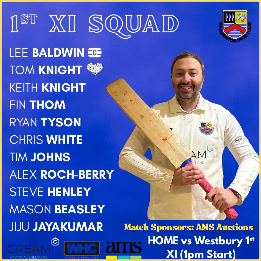 First game of the season as the first team welcome <a href="/WestburyOSCC/">Westbury on SevernCC</a> , game starts at 1pm , let’s hope for a strong start to the season for the boys, bring home the win lads🏏🏏