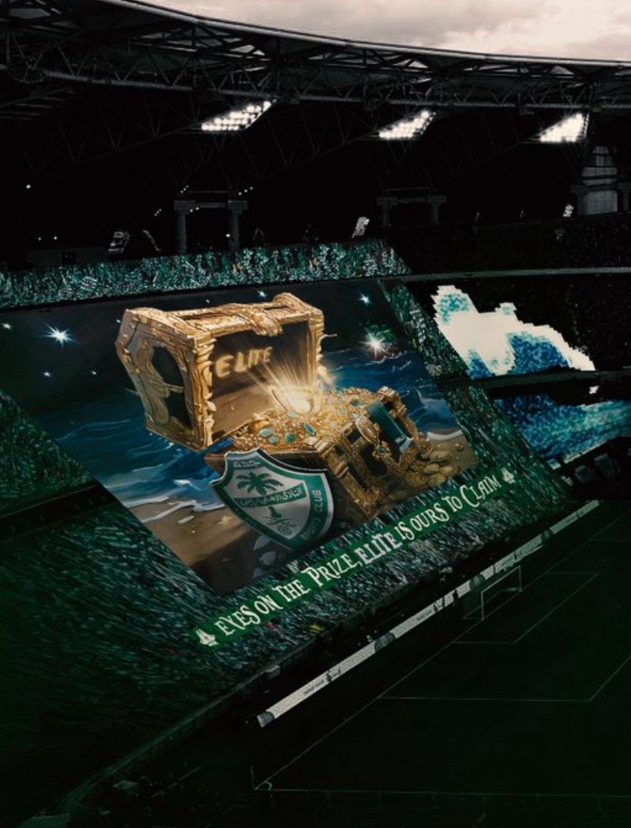 🚨🚨🚨🚨🚨🚨🚨🚨🚨🚨🚨🚨🚨🚨🚨

تيفو تاريخي! تيفو عظيم! توضيح وشرح لـتيفو #الأهلي:

• رجل بالمنظار ومع عبارة : ' الهدف '

أين تجاه المنظار؟ الاتجاه نحو البنر.

• البنر هو (الكنز) الذي يحمل كأس النخبة مع عبارة:

' العين على الذهب؛ النخبة لنا لـنجلبها. '

💚💚💚💚💚💚💚😱😱😱😱😱