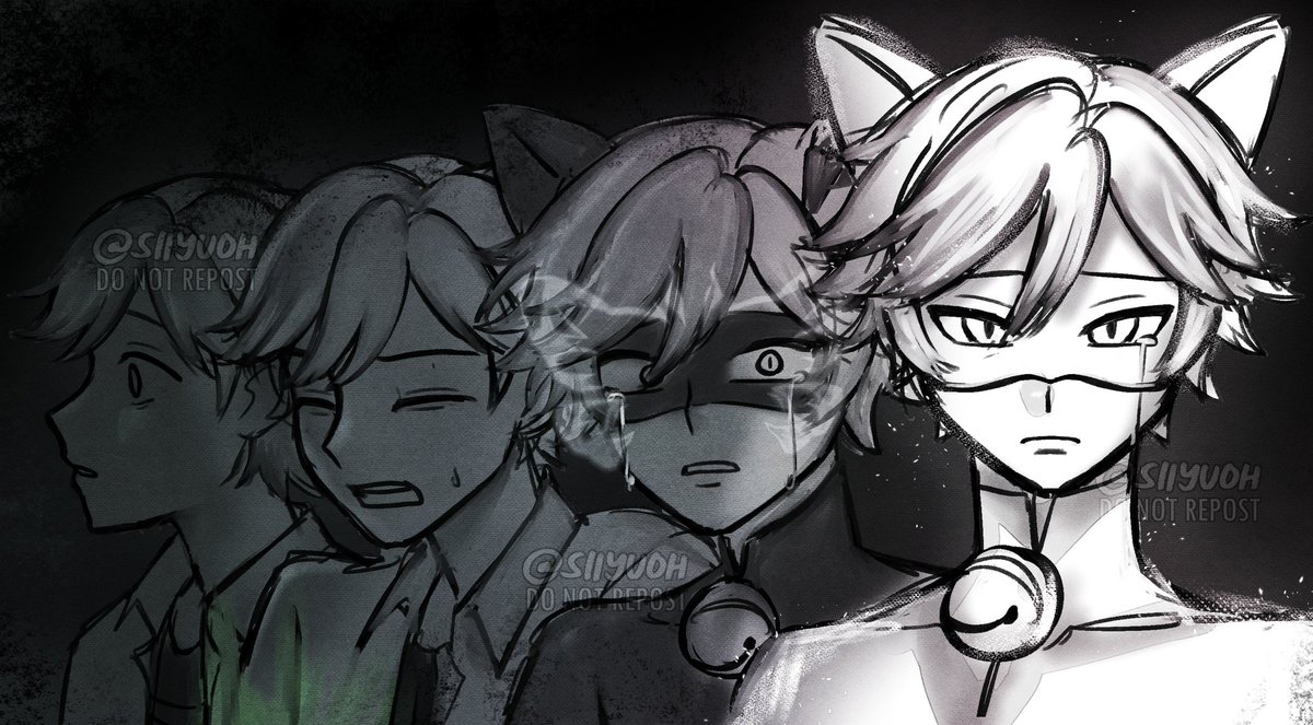 siiyuoh's tweet image. idea by: @/blueeer on tt :&amp;gt;

#adrien #catnoir #catblanc #mlbtwt