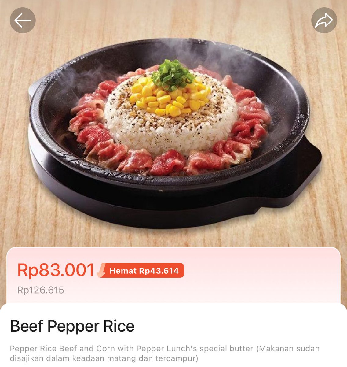 laradannabil's tweet photo. Nyobain makan pepper lunch kirain bakal mahal banget banget banget tapi ternyata nggak gara gara belinya lewat link ini, btw di kalian jadi berapa harganya?
https://t.co/qQQezSQphD https://t.co/TJoqVoMZqA