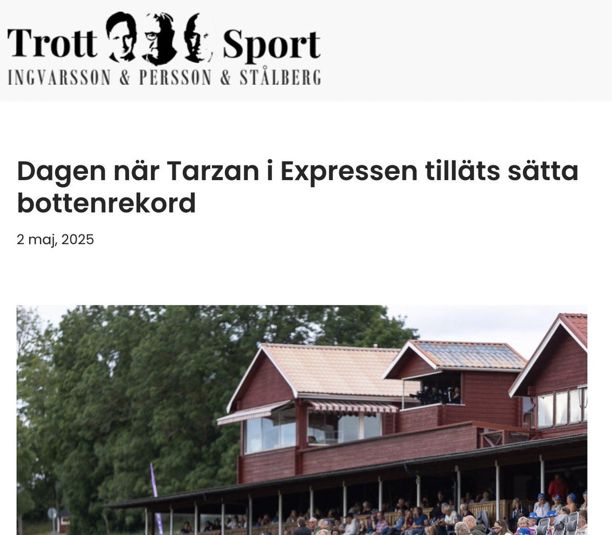 Att tillåtas bevaka sporten man själv verkar i är absurt.
trottosport.nu/2025/05/02/dag…