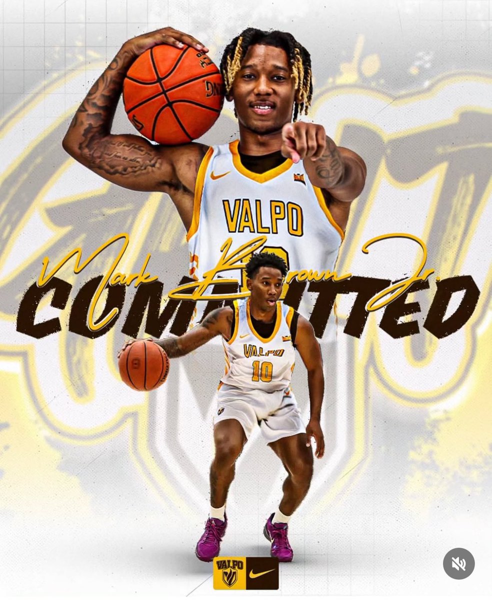 Snow College (JUCO) point guard Mark Brown Jr. has verbally committed to <a href="/ValpoBasketball/">Valpo Basketball</a> per his IG. Brown committed to Omaha earlier this week, but opened his recruitment after a coaching change. #MVCHoops