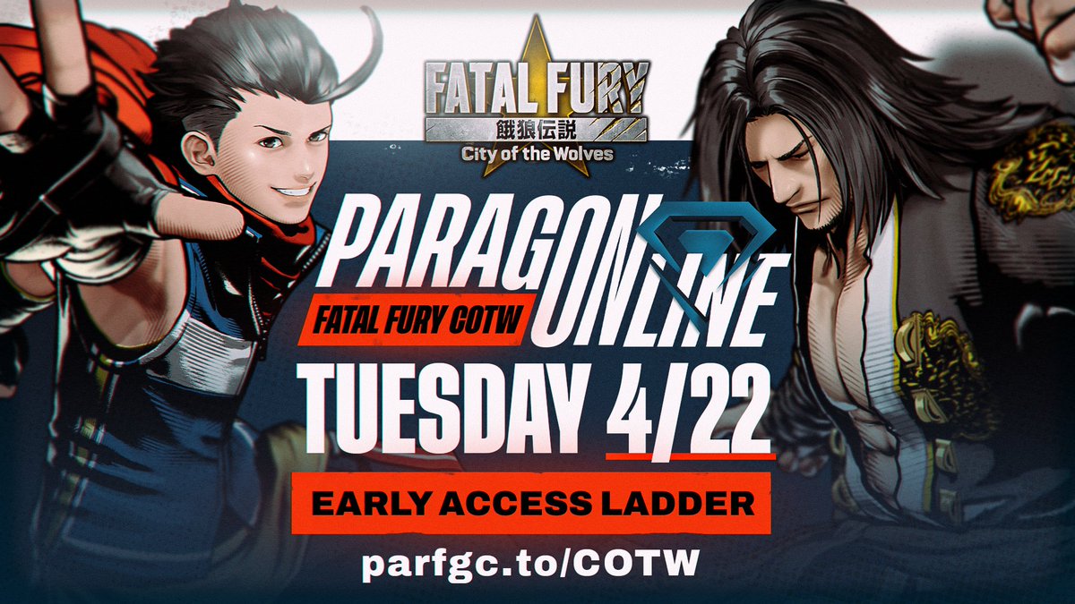 ⭐️ ParagOnline #COTW
🪜 Ladder: TUESDAY | 4PM PDT

Sign up for our early access ladder!

📋 Sign Up: parfgc.to/COTW
💵 Matcherino: parfgc.to/FFMATCH