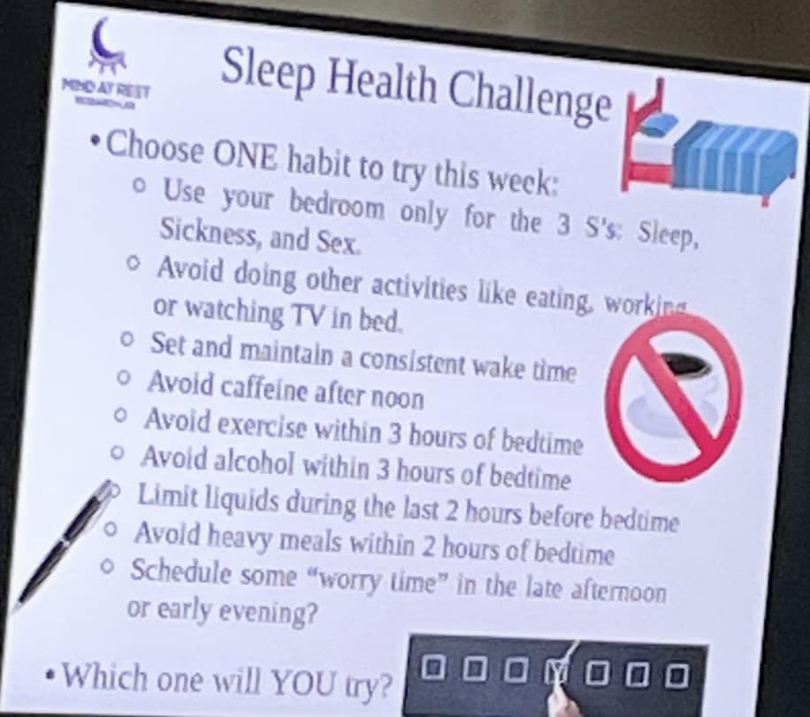 🧠💤 Brain health starts with sleep! 

At the 2025 #ALTERDementiaSummit, Dr. Glenna Brewster and Mickal Lewis led a session on reducing dementia risks through sleep and circadian rhythm care.

✨ Faith leaders got tools—including a Healthy Sleep Habits bookmark!

#SleepMatters