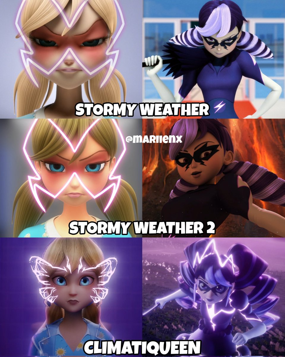 mariienx2's tweet image. Aurore’s akumatized forms through the seasons! 🌂💜

#MLBS6Spoilers #mlbtwt #MiraculousSeason6 #MiraculousLadybug