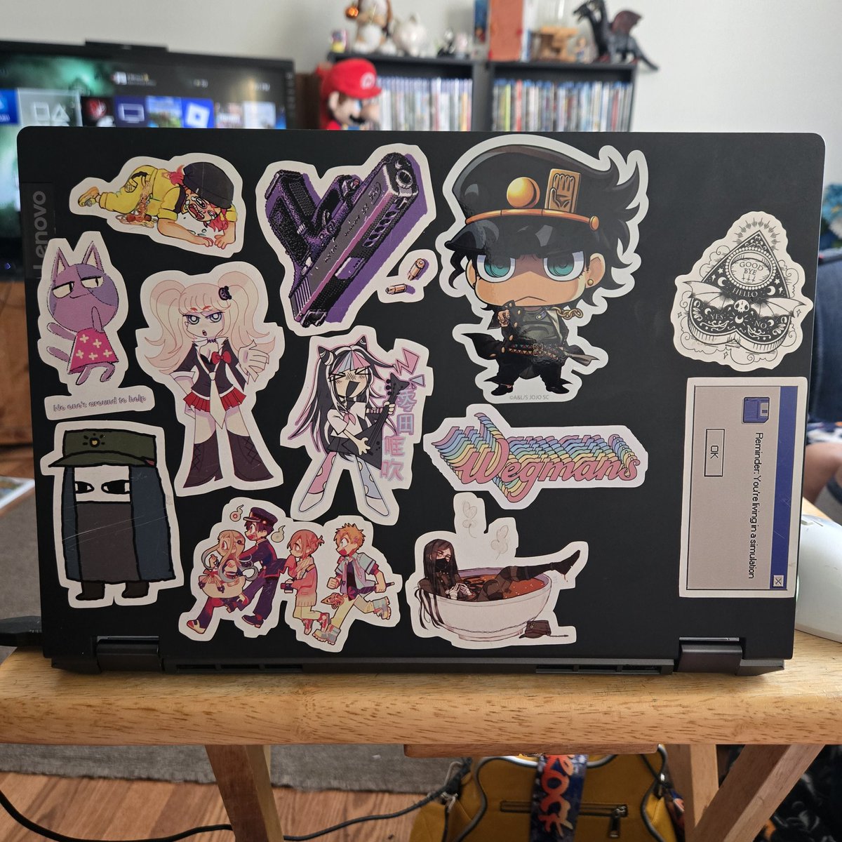 my laptop from 2021 has. quite the array of stickers