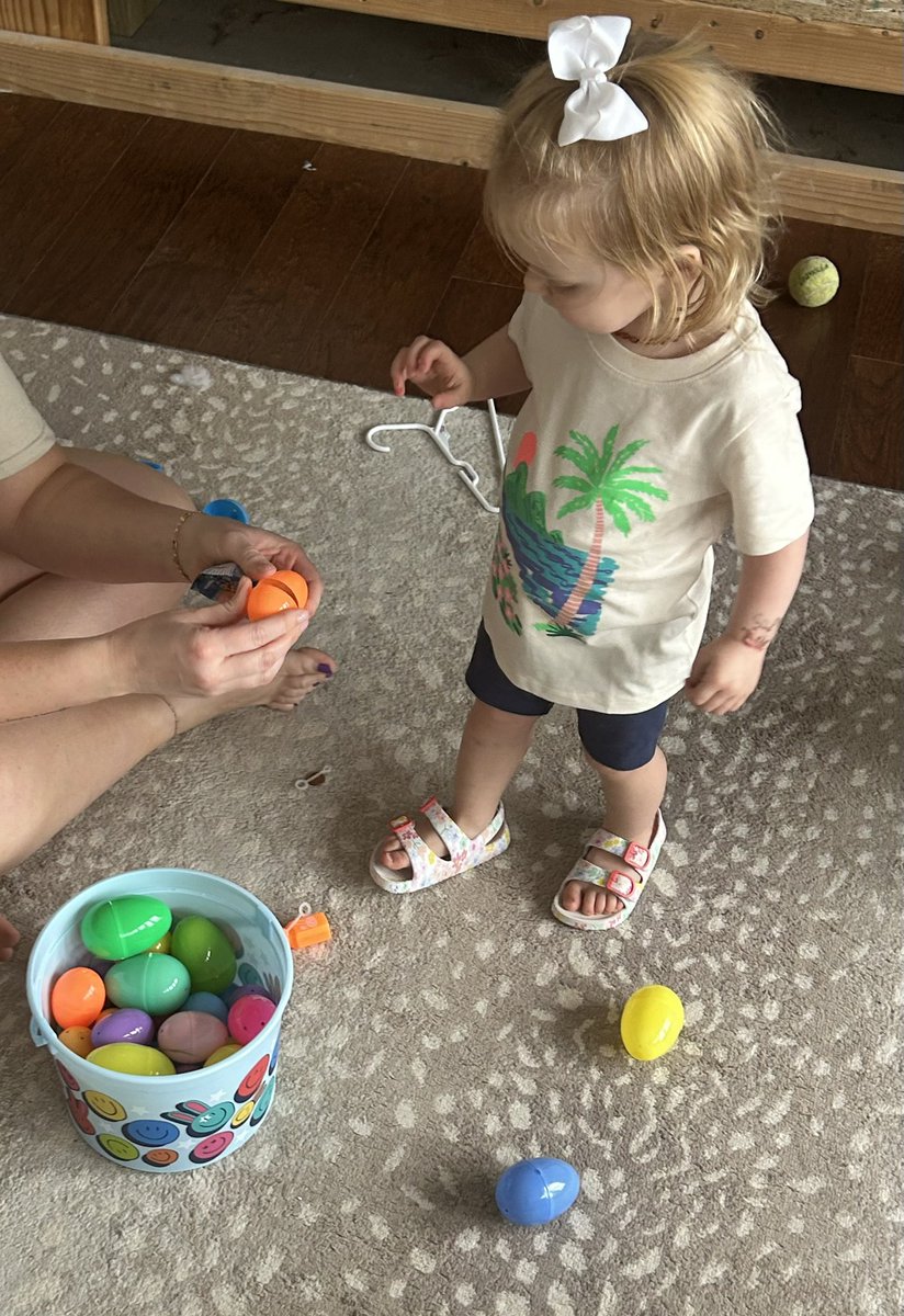 Easter egg hunt with this crew! 🐰🥚